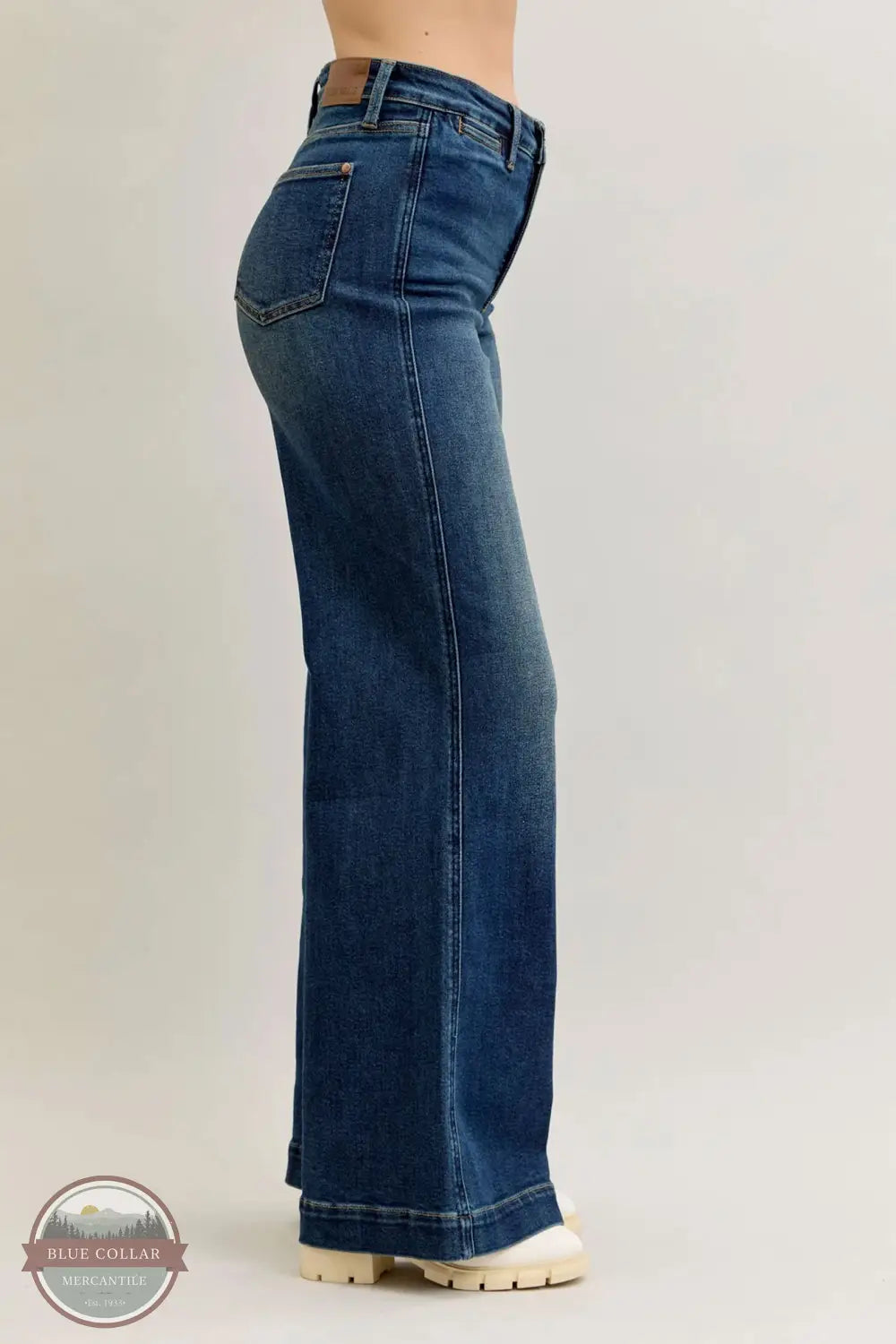 Judy Blue 881023REG High Waisted Retro Wide Leg Jean, side