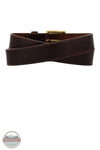 Justin C00125 Sycamore Cinch Belt in Brown with Gold Buckle coiled back