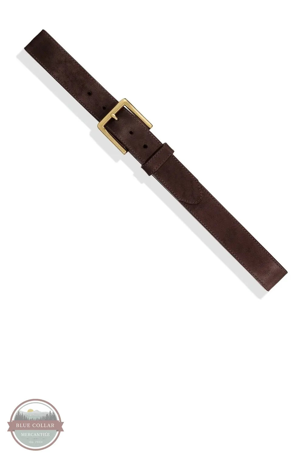 Justin C00125 Sycamore Cinch Belt in Brown with Gold Buckle flat view