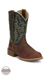 Justin FN7352 Frontier Wild Bill Round Toe in Green/Brown, front