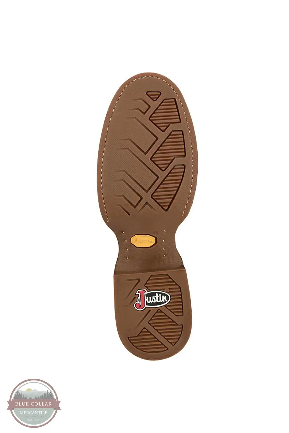 Justin FN7352 Frontier Wild Bill Round Toe in Green/Brown, sole