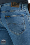Lee 112339184 Men's Legendary Regular Fit Straight Jean in Pepperstone back pocket view