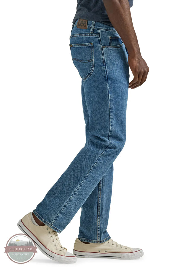 Lee 112339184 Men's Legendary Regular Fit Straight Jean in Pepperstone side view