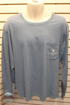 Local Boy Outfitters L1100168 Local Boy Outfitters Duck Camo Bluff Long Sleeve Shirt in Blue, front