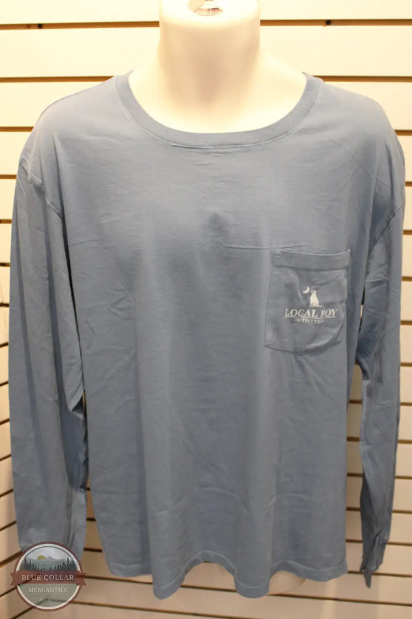 Local Boy Outfitters L1100168 Local Boy Outfitters Duck Camo Bluff Long Sleeve Shirt in Blue, front