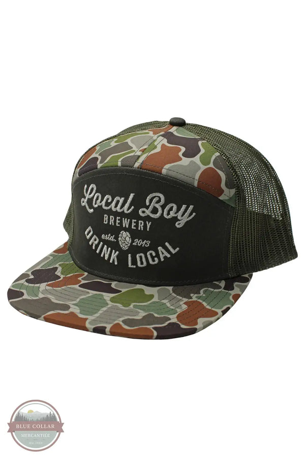Local Boy Outfitters L3000213-FRC Brewery Forest Camo 7 Panel Cap