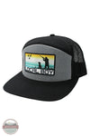 Local Boy Outfitters L3000361 Taking Aim Patch Trucker Cap in Black, front