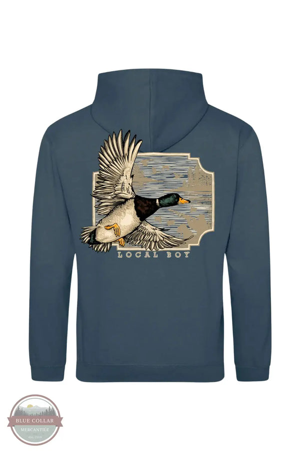 Local Boy Outfitters L1310037 Greenhead Flight Long Sleeve Hoodie, rear design