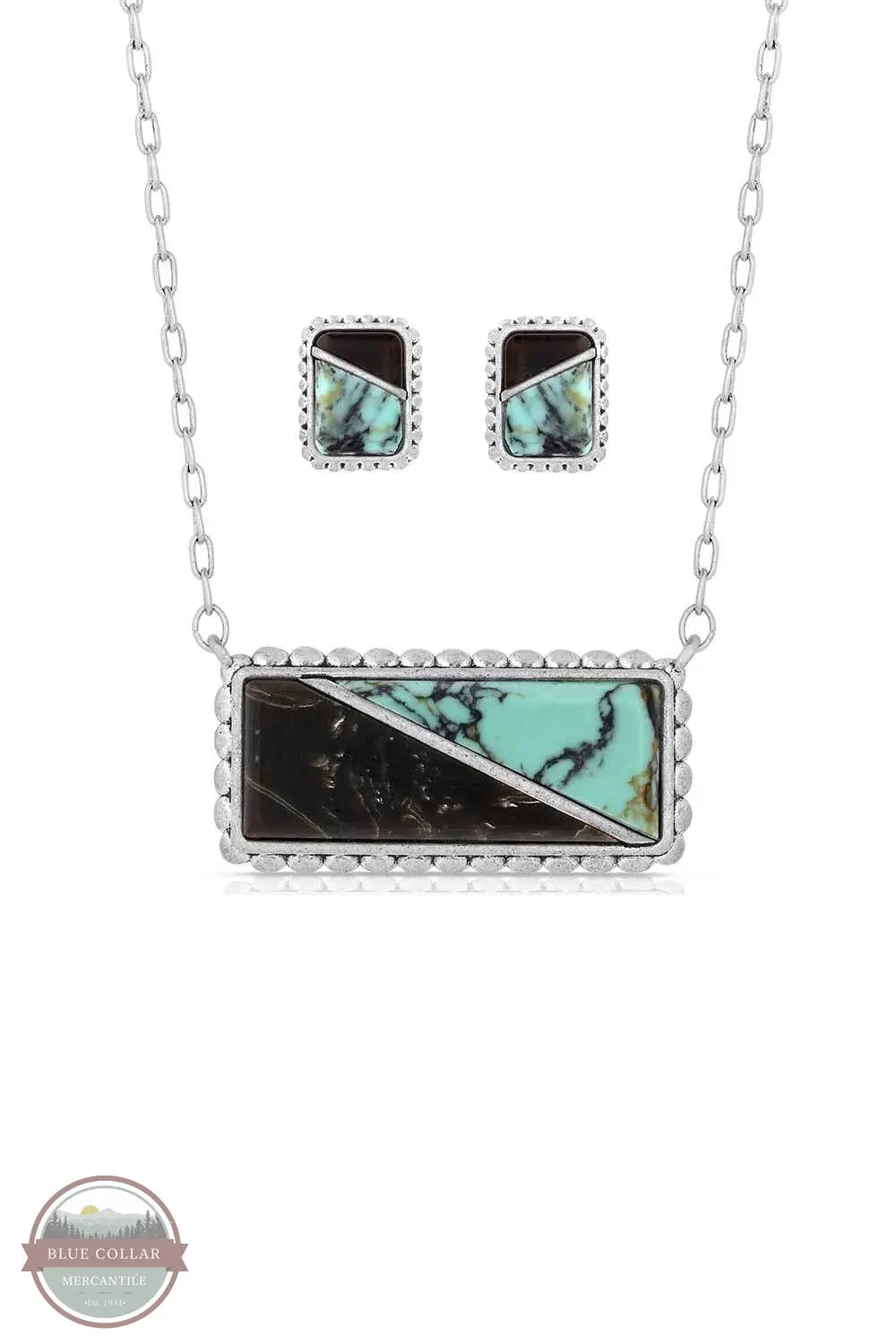 Montana Silversmiths JS6012 Double Essence Jewelry Set earrings and necklace