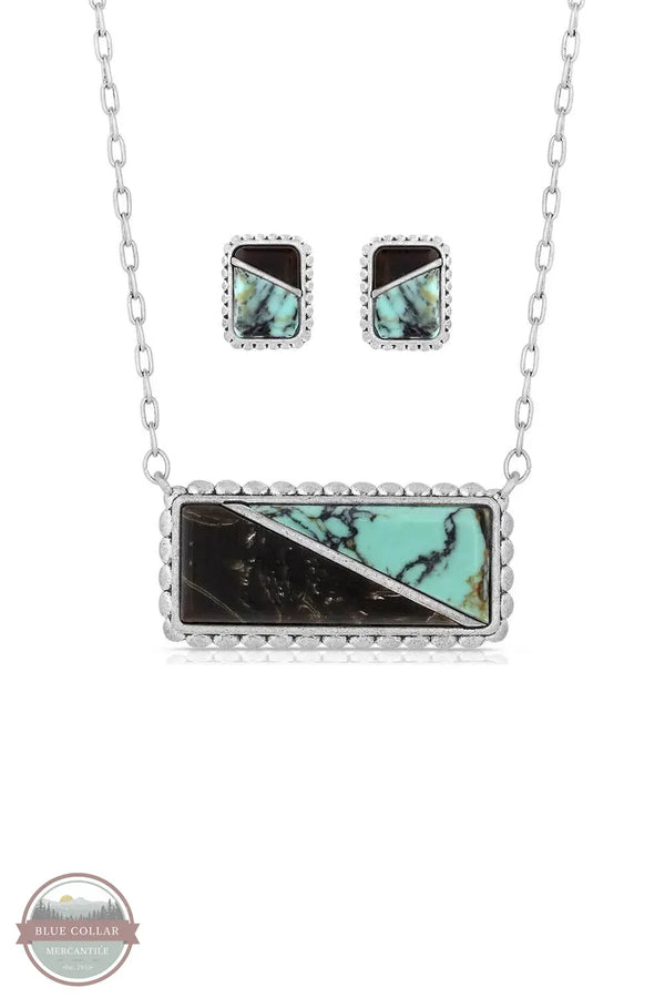 Montana Silversmiths JS6012 Double Essence Jewelry Set earrings and necklace