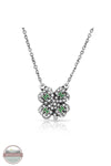 Montana Silversmiths NC5882 Sparkling 4-H Clover Necklace, front of pendant