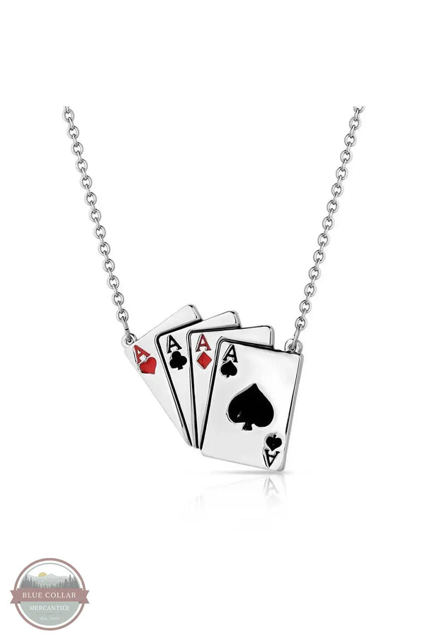 Montana Silversmiths NC6000 Four of a Kind Necklace, front design