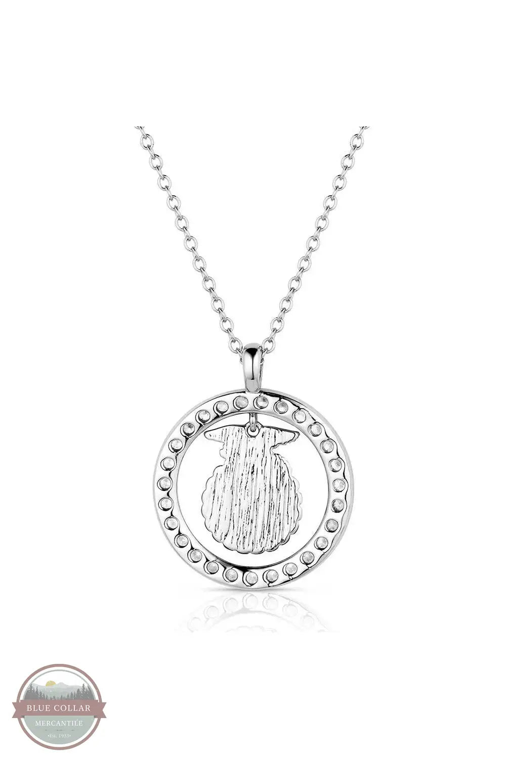 Montana Silversmiths NC6232FFA Future Of Agriculture FFA Necklace, rear of pendant