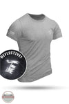 Nine Line Apparel REFLECTBASIC-TSTRI Core Drop Line Reflective Short Sleeve T-Shirt in grey, front