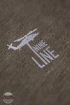 Nine Line Apparel REFLECTBASIC-TSTRI Core Drop Line Reflective Short Sleeve T-Shirt in olive, reflective logo