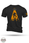 Nine Line Apparel UFOSQUATCH-TSTRI-SOLIDBLACKTRIBLEND UFO Squatch T-Shirt in Black, rear