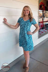 Tencel Knit V-Neck Short Sleeve Dress NRL0043