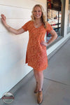 Tencel Knit V-Neck Short Sleeve Dress NRL0043