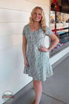 Tencel Knit V-Neck Short Sleeve Dress NRL0043