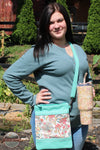 North River Apparel NRL2556 Ladies Mini Waffle Notch Henley Shirt Atlantic color view