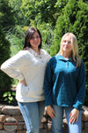 North River Apparel NRL2596 Ladies Mock Neck Fleece w/ Snap Placket Savannah and Jamie Lynn