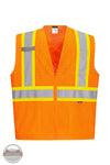 Portwest CA101 X-Back Contrast Tape Hi-Vis Vest in orange, front