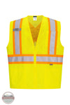 Portwest CA101 X-Back Contrast Tape Hi-Vis Vest in yellow, front