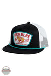 Red Dirt Hat Company RDHCY-61 Mutton Bustin' Black With Turquoise Rope Youth Cap, front