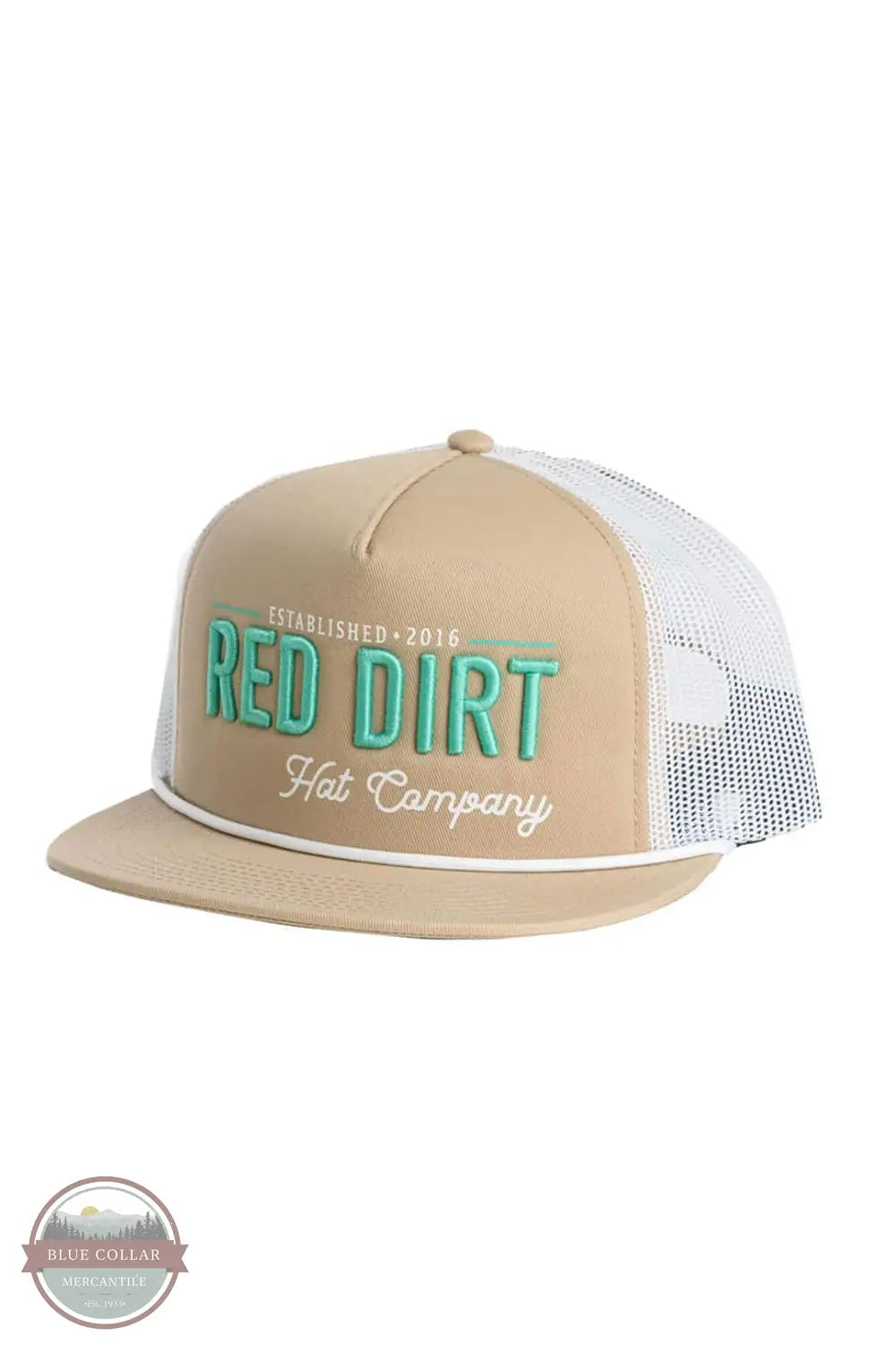 Red Dirt Hat Company RDHC-527 Papa Khaki With White Rope Cap, front