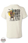 Red Dirt RDHC-T-176 Money Bull Short Sleeve T-Shirt in White, rear