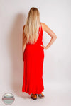 Roper 03-057-0513-5045 RE Sleeveless Faux Wrap Dress in Red, rear