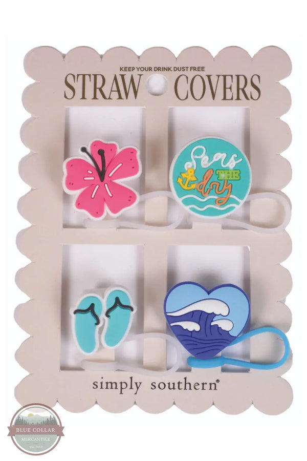 Simply Southern 0125-STRAWCOVER Straw Covers, seas