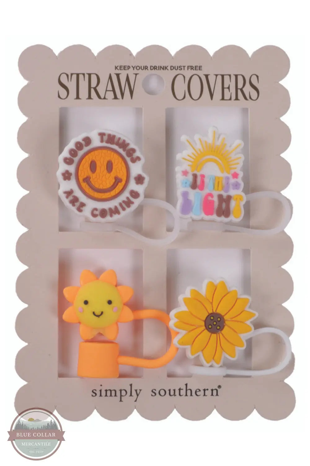 Simply Southern 0125-STRAWCOVER Straw Covers, sun