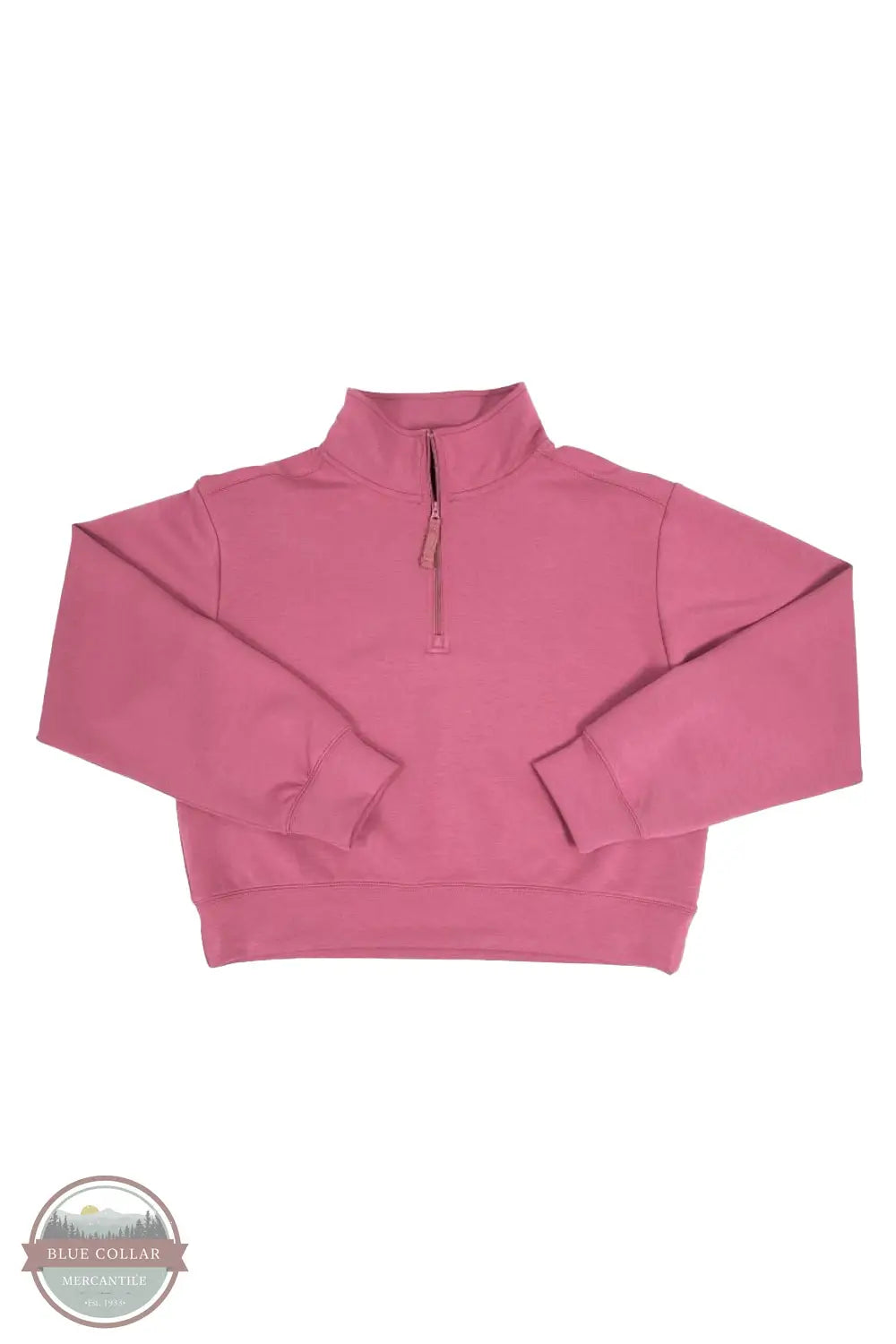 Simply Southern Quarter Zip Long Sleeve Pullover PP-0225-PULL-QTRZIP-PLUM, front