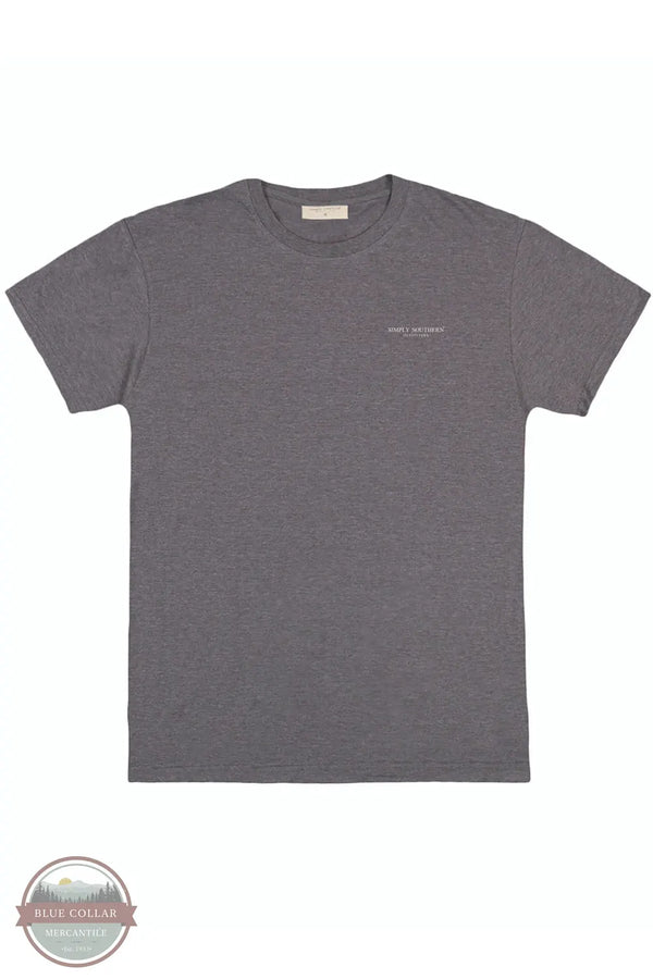 Simply Southern MN-SS-RIBBON-IRONHTHR 'Merican Dude Short Sleeve T-Shirt front view