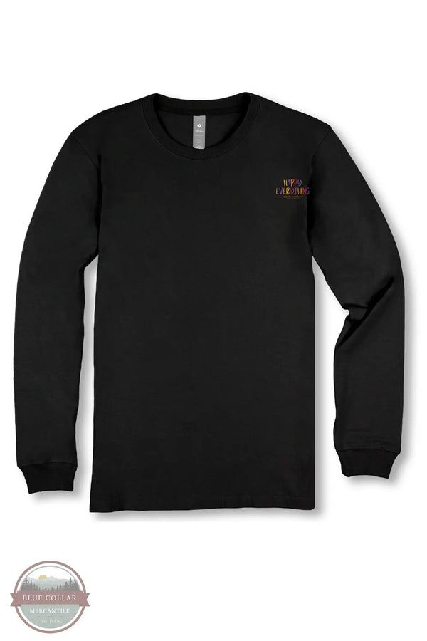 Simply Southern LS-HPYEVRYTHNG-BLK Happy Everything Gnomes Long Sleeve Shirt Front Image