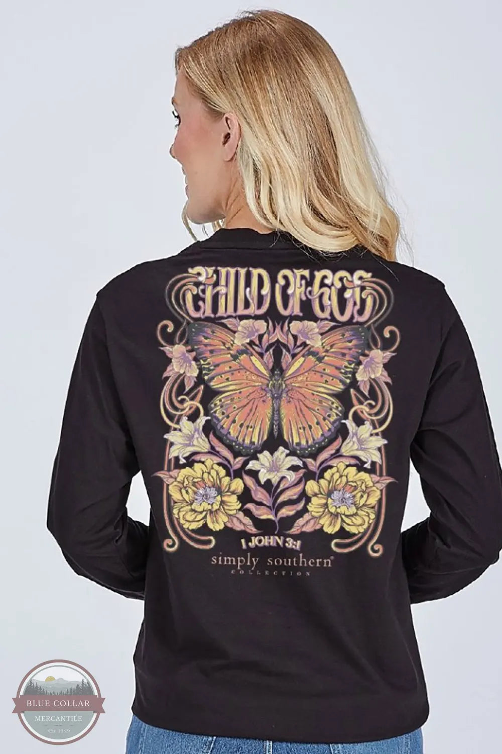 Simply Southern LS-CHILD-BLK