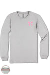 Simply Southern LS-REST-SPORTGRY "Doing My Best, Letting God Do The Rest" Long Sleeve-Shirt front view