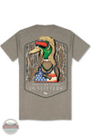 Simply Southern MN-SS-TREEDUCK-DESERTHTHR Mullet Duck Short Sleeve T-Shirt in Brown, rear