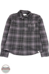 Simply Southern PP-0225-MN-SHKT-BRSH-PLDBLK Plaid Black Brushed Fleece Shacket image