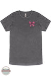 Simply Southern SS-CAMOBOW-WSHCOAL Camo Bow Short Sleeve T-Shirt in Charcoal, front
