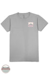 Simply Southern SS-COW-HTHRGRY Friend In Low Places Short Sleeve T-Shirt in Grey, front