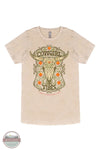 Simply Southern SS-COWGIRLVIBES-WSHECRU Cowgirl Vibes Short Sleeve T-Shirt in Tan, front