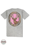 Simply Southern YTH-SS-DEERLY-STORMHTHR Deer Short Sleeve T-Shirt in Gray, rear