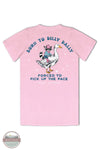 Simply Southern SS-DILLY-WSHPNK Born To Dilly Dally Short Sleeve T-Shirt in Pink, rear