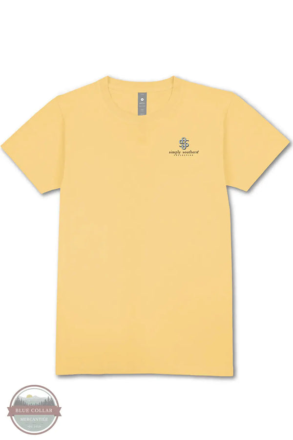 Simply Southern SS-DOGTEDDY-YLWHZ Dogs Understand Humans Short Sleeve T- Shirt in Yellow, front