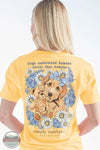 Simply Southern SS-DOGTEDDY-YLWHZ Dogs Understand Humans Short Sleeve T- Shirt in Yellow, rear