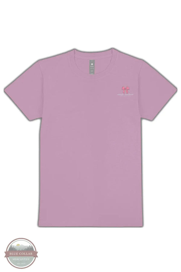 Simply Southern SS-GOOSE-WSTERIA God's Silliest Goose Short Sleeve T-Shirt in Purple, front