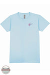 Simply Southern SS-HOME-WV-ICE Floral West Virginia With Pink Bow in Light Blue, front