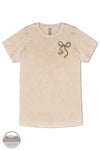 Simply Southern SS-LEOBOW-WSHECRU Leopard Bow Short Sleeve T-Shirt in Tan, front